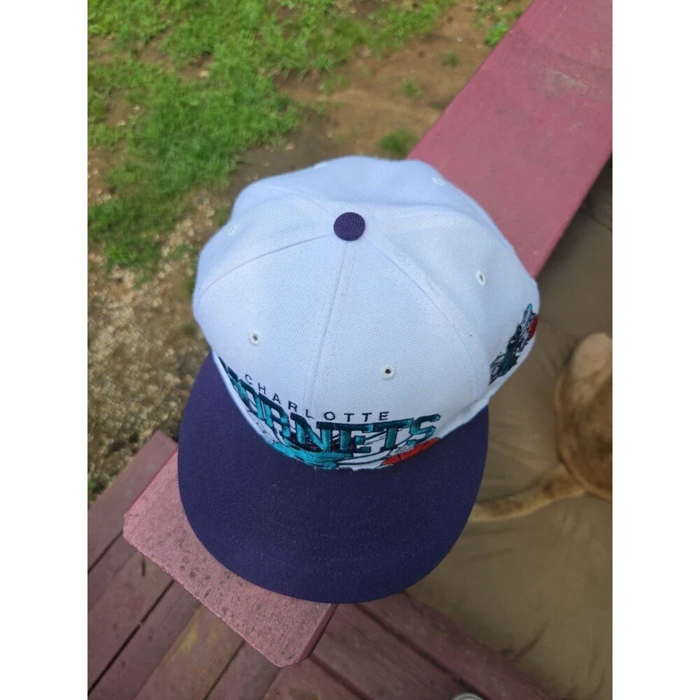 Vintage Charlotte Hornets Snapback Hat 47 Brand Hardwood Classics NBA